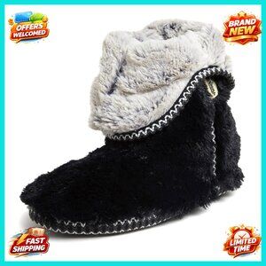 Memory Foam Slipper Socks with Grippers Foldable Cuffs Machine Washable